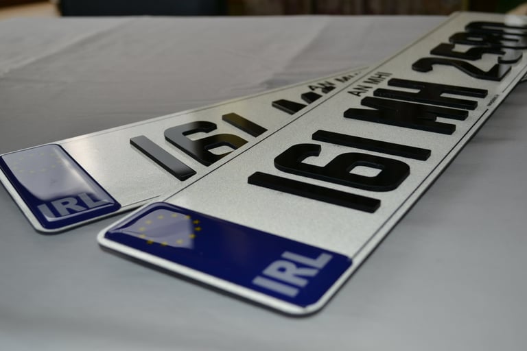 Road Legal Number plates