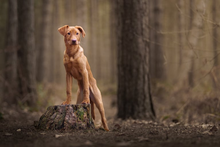 a labrador puppy posing for a photo with a dog photographer near me