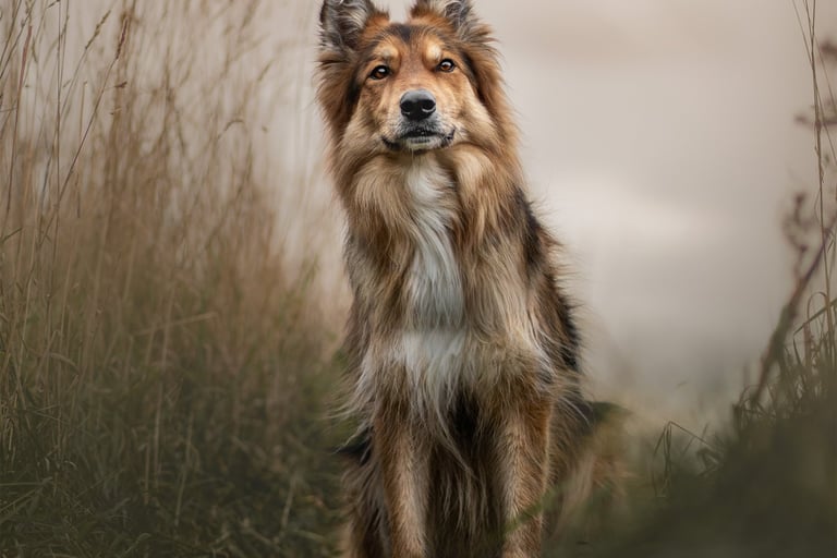 a german shepherd looking majestic for a pet photography session in wakefield