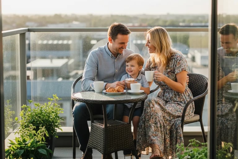 Morning Coffee in Balcony 