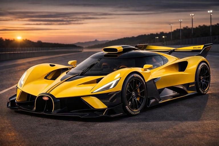 Bugatti Bolide qual o carro mais caro do mundo hipercarro amarelo de pista
