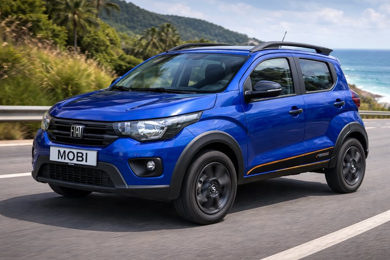 carro-pequeno-fiat-mobi-azul-estrada-litoral