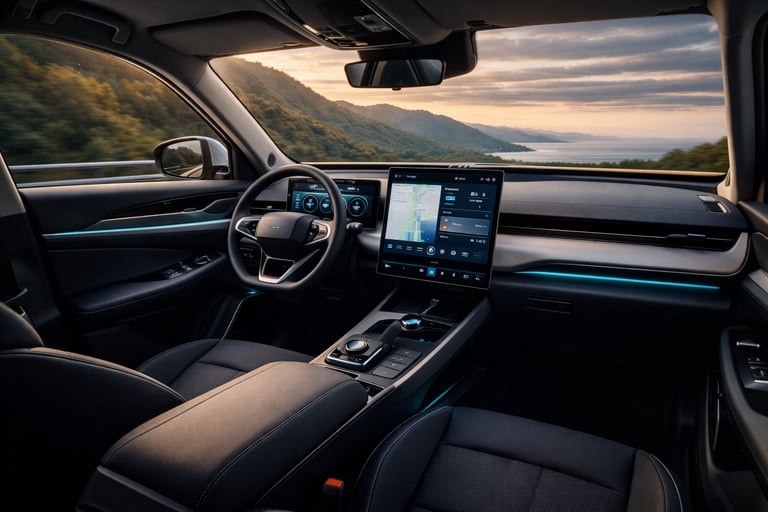 Interior tecnológico do Haval H6 mostra como os carros chineses no Brasi