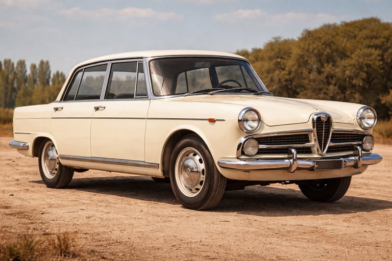 FNM JK sedan clássica representando as marcas de carros brasileiras na década de 1960