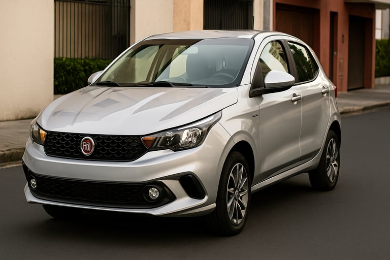 Fiat Argo estacionado em rua