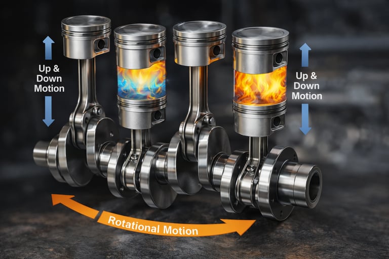 o que é virabrequim e como funciona dentro do motor
