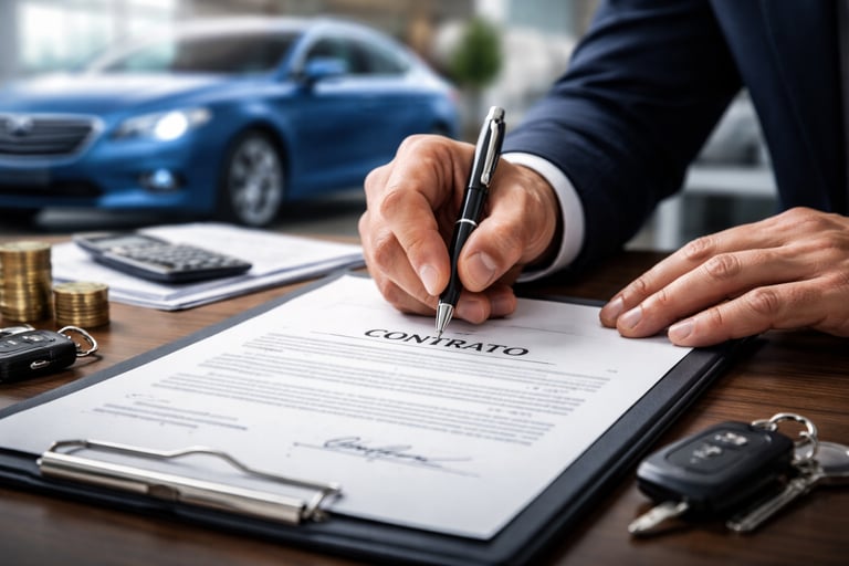 tabela de score para financiamento de carro com assinatura de contrato e aprovação de crédito