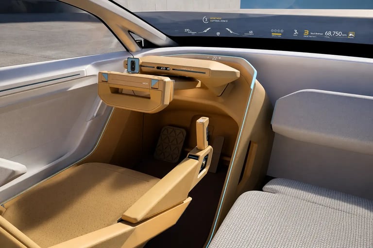 Kia EV8 interior futurista sucessor do Stinger com cockpit digital e design minimalista