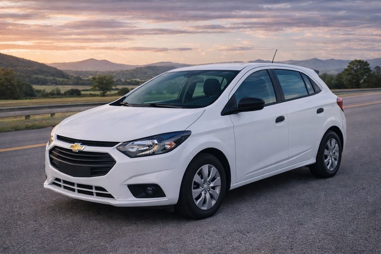 modelos onix joy branco versão de entrada sem placa com fundo moderno e iluminação natural