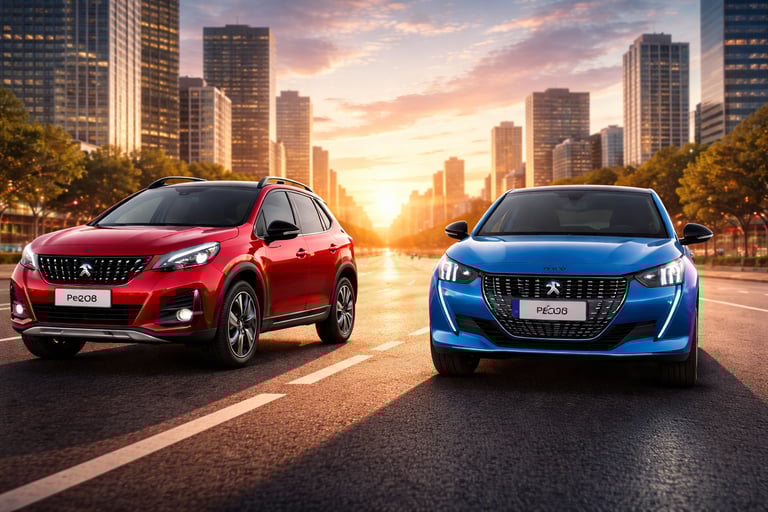 Peugeot 208 e Peugeot 2008 que devem receber o novo motor da Peugeot substituto do PureTech
