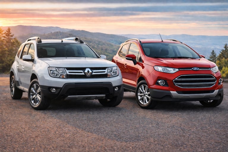 Renault Duster 2016 e Ford EcoSport 2017 entre os SUVs até 60 mil