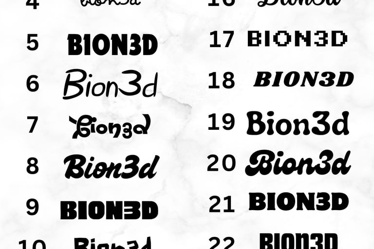font list