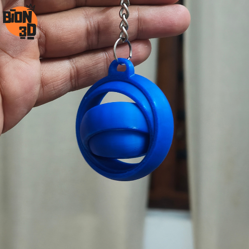 3d printed gyro keychain