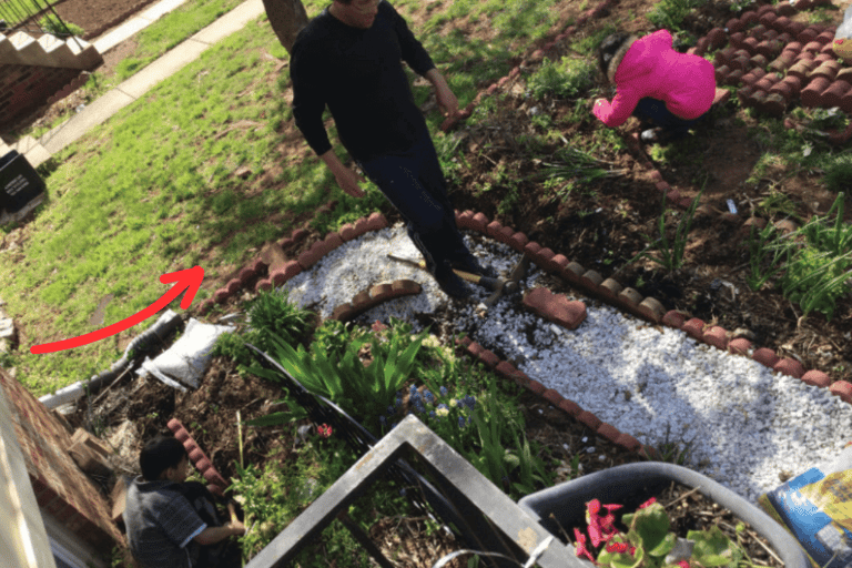 channeling water from downspout