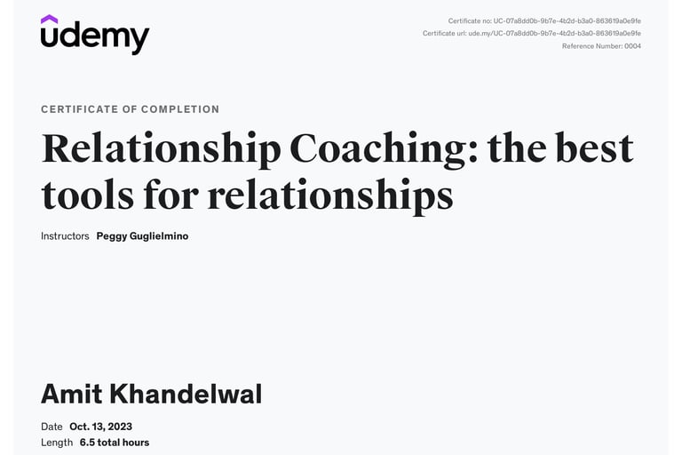 Amit Khandelwal Couple Coaching