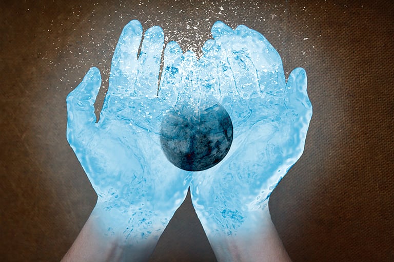 Manos hielo con Photoshop