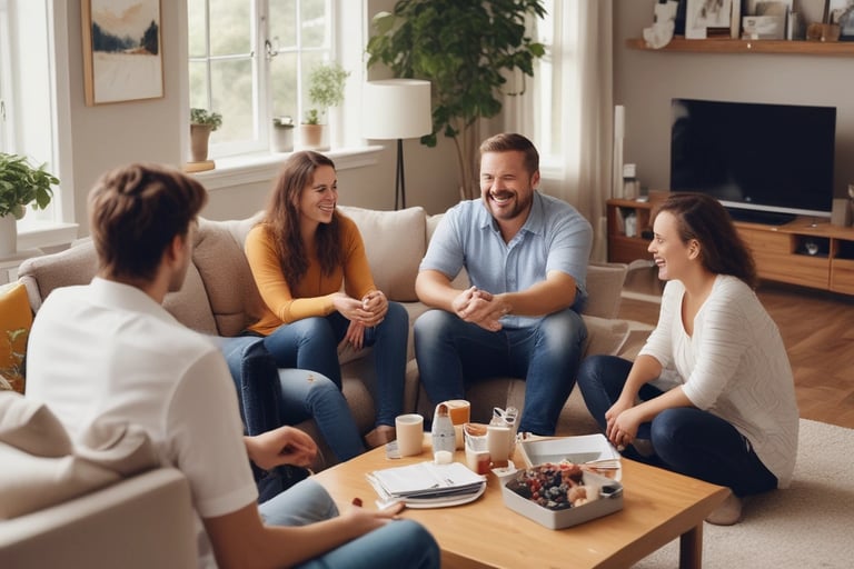 Bright living room with modern inventory