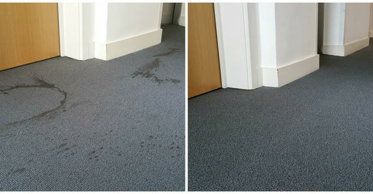 before and after carpet cleaing 
