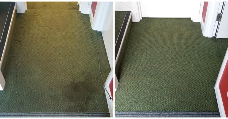 before and after carpet cleaing 
