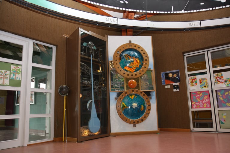 Horloge à deux hémisphères !