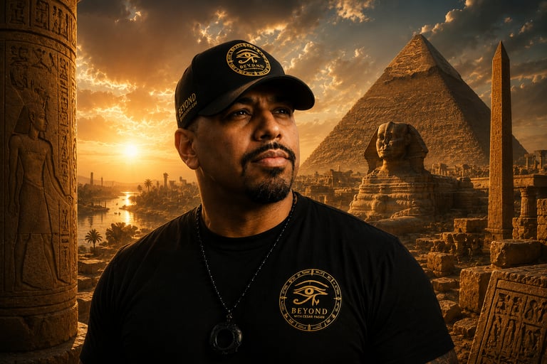 Cesar Pagan investigating ancient civilizations, Egypt, megalithic structures, and lost history.