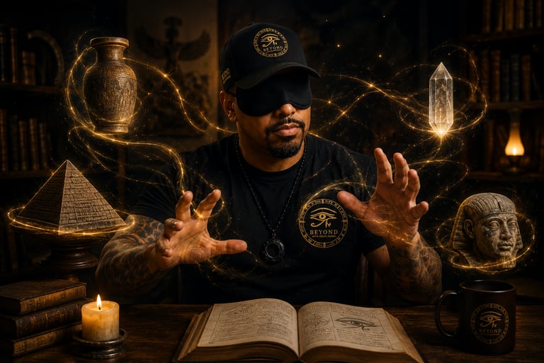 Cesar Pagan demonstrating mindsight training and human intuitive perception while blindfolded.