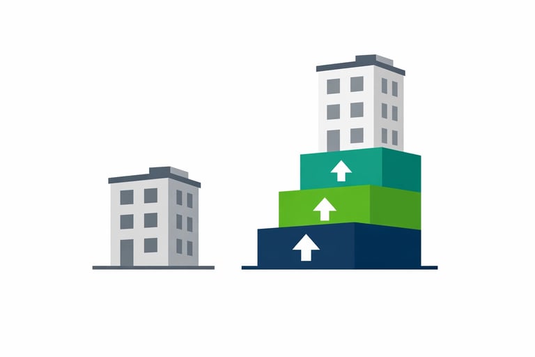 Detailed comparison table showing how two identical-revenue agencies can achieve vastly different va