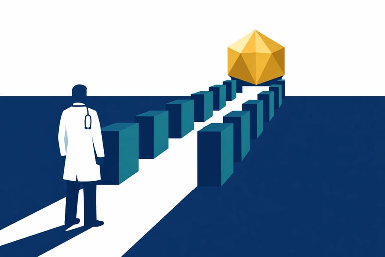 A clear, high-contrast infographic showing the transition timeline from the HIS system to the HOPE t