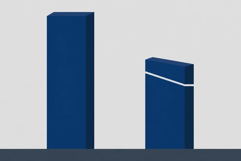 A conceptual graph showing the relationship between OASIS accuracy and business valuation multiples 