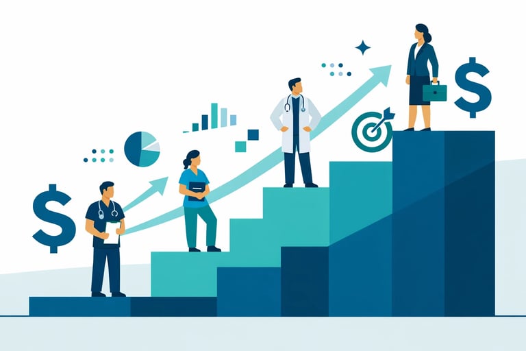 Experienced home health nurse providing patient care in residential setting, symbolizing the institu