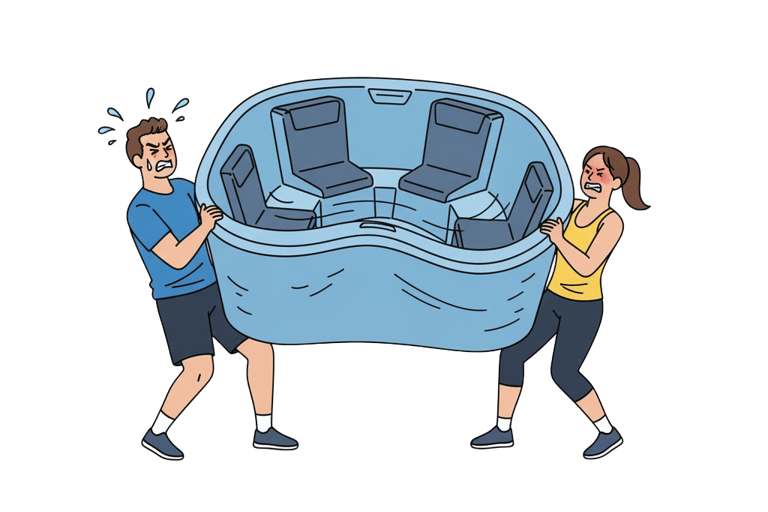 Hot tub removal