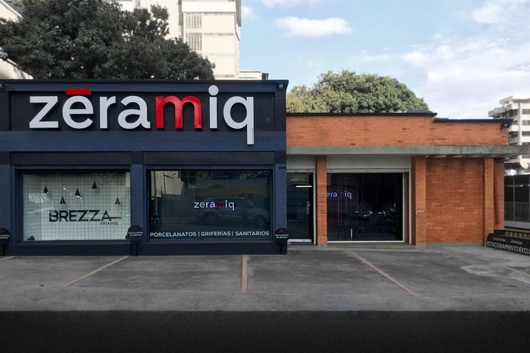 Fachada de la tienda Zeramiq, en Los Palos Grandes Caracas.