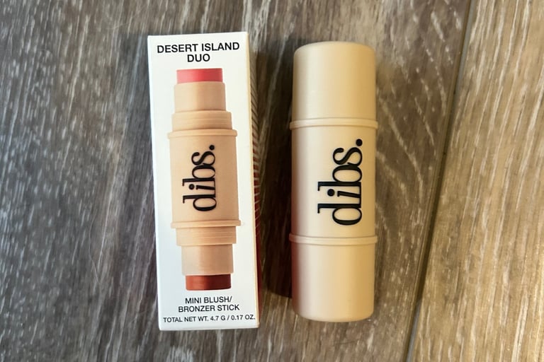 DIBS Beauty blush and bronzer stick in shade You Do You / Mood Boost.