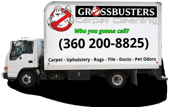 Grossbusters Carpet Cleaning service truck