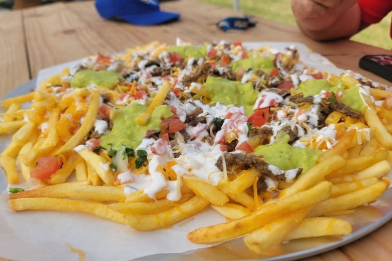crazy fries with guac