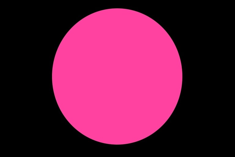 Pink dot on a black background