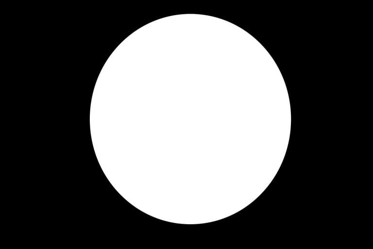White dot on a black background