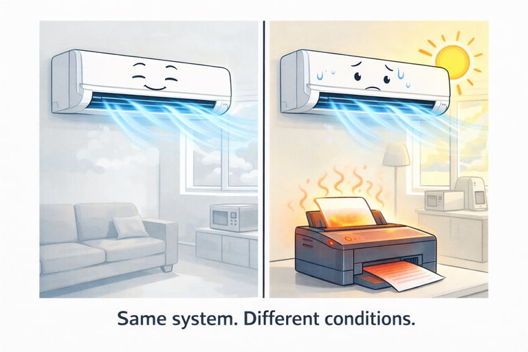 Same system. Different Conditions