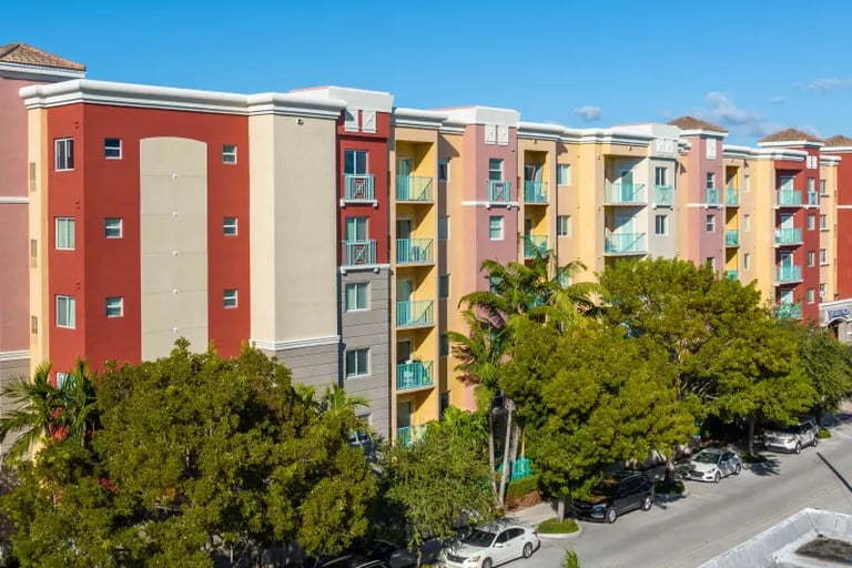soft wash apartment complex