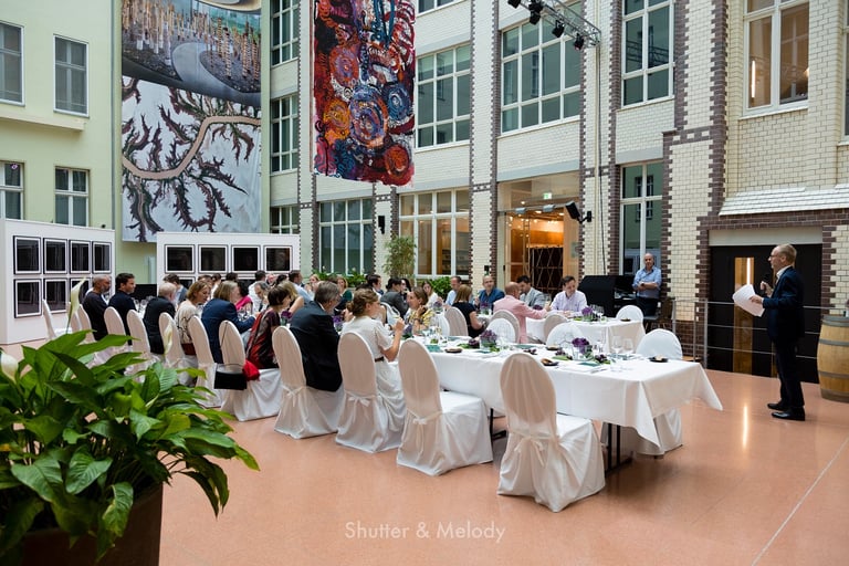Australische Weinverkostung in der Botschaft in Berlin.