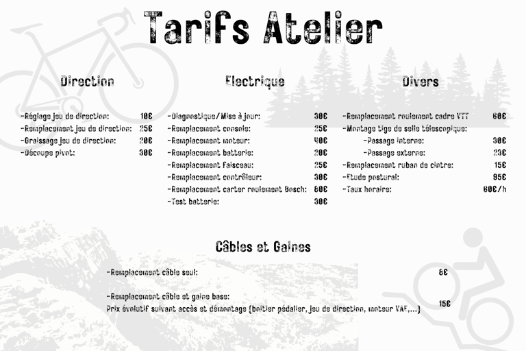 tarif réparation vélo delle territoire de Belfort franche comté montbéliard héricourt