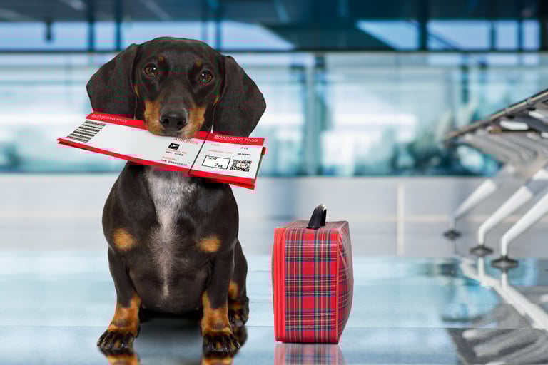 Viagem internacional com cães e gatos