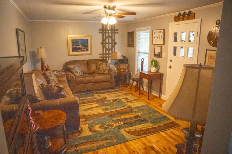 Fully furnished living room