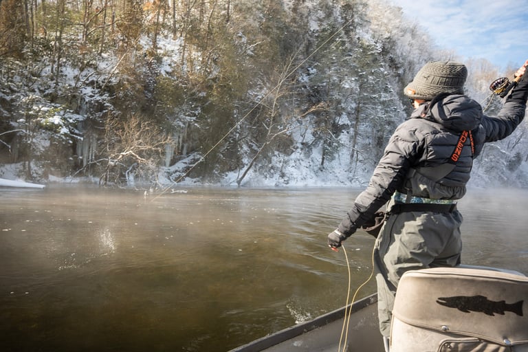 Nymph fishing on the South Holston River