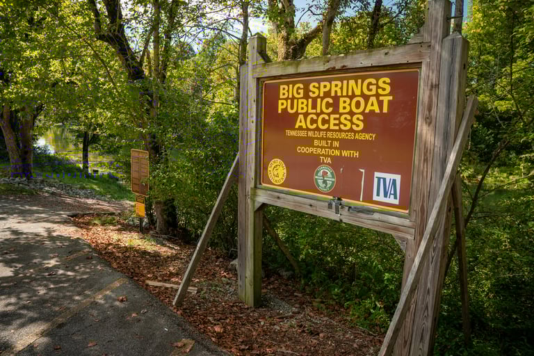 Big Springs Public Access on the South Holston River in Tennessee