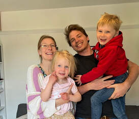 Kay and John Hodge and their children