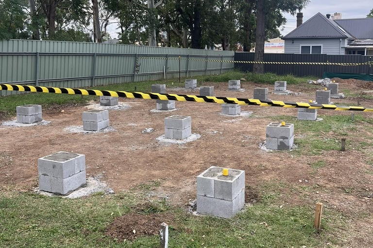 The temporary church foundations