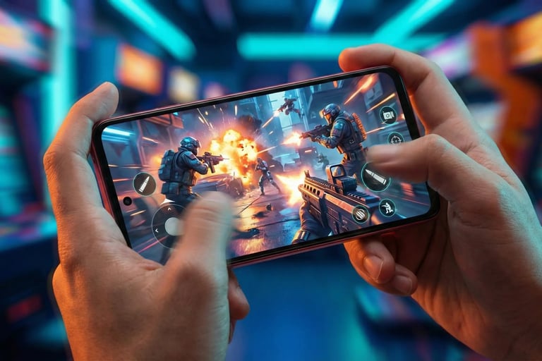 Tela do Moto G86 rodando jogos a 144Hz.