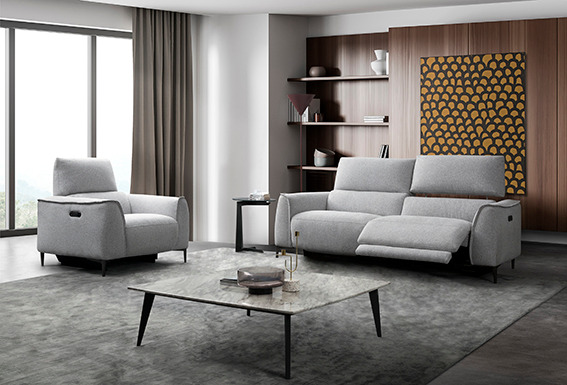 a living room with a couch and a table