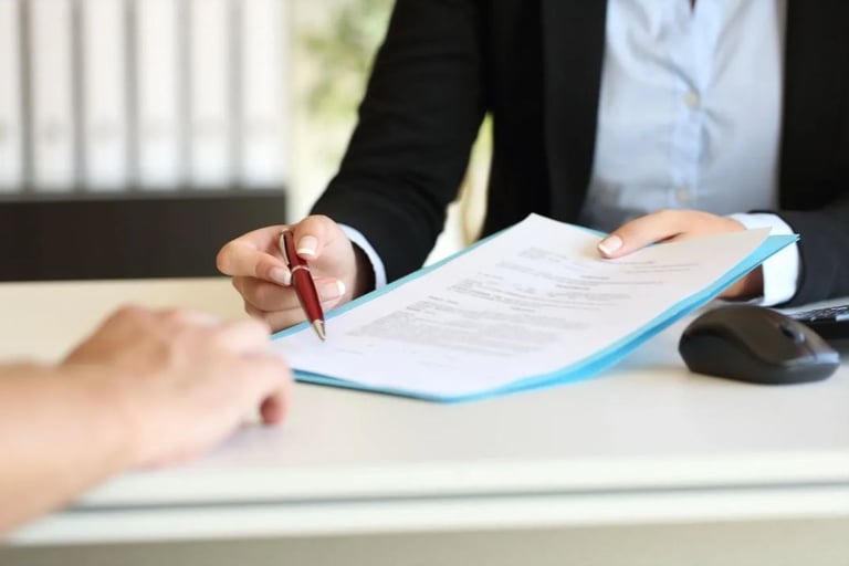 Signing an outline disclosure for code of practice 9